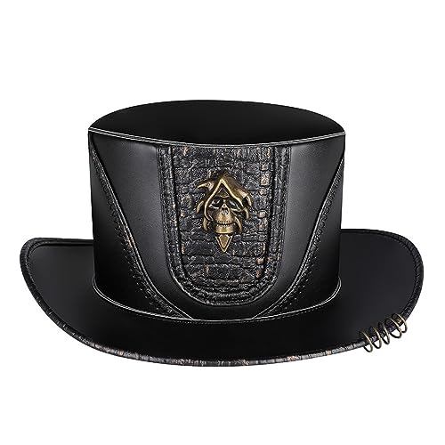 Casquette spectacle steampunk et couvre-chef vintage pour accessoires de fête et bal masqué