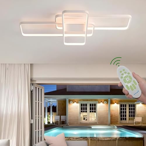 Lámpara Dimmable Lámpara Techo LED Lanira Madera Roble - Moderna Y Regulable Con Mando Lámpara Madera Roble Lindby
