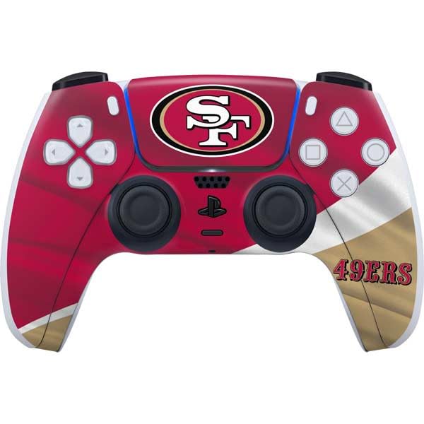 Skinit Decal Gaming Skin Compatible with PS5 Controller - Officially Licensed NFL San Francisco 49ers Design