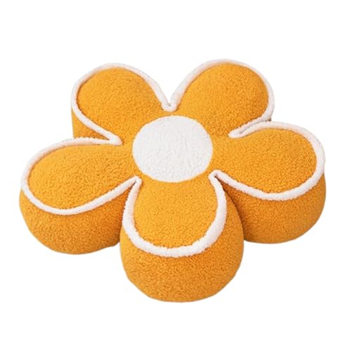 Dingtianlidi 座布団 おしゃれ 花 クッション チェアパッド 高反発可愛い 丸い 厚め 抱き枕 枕 背もたれ 柔らかい 四季通用 両面使用可能 オフィス 在宅勤務 椅子用 誕生日 プレゼント 一人暮らし カフェ インテリア 家を装飾する (直径