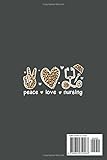 Zoom IMG-1 peace love nursing nurse life