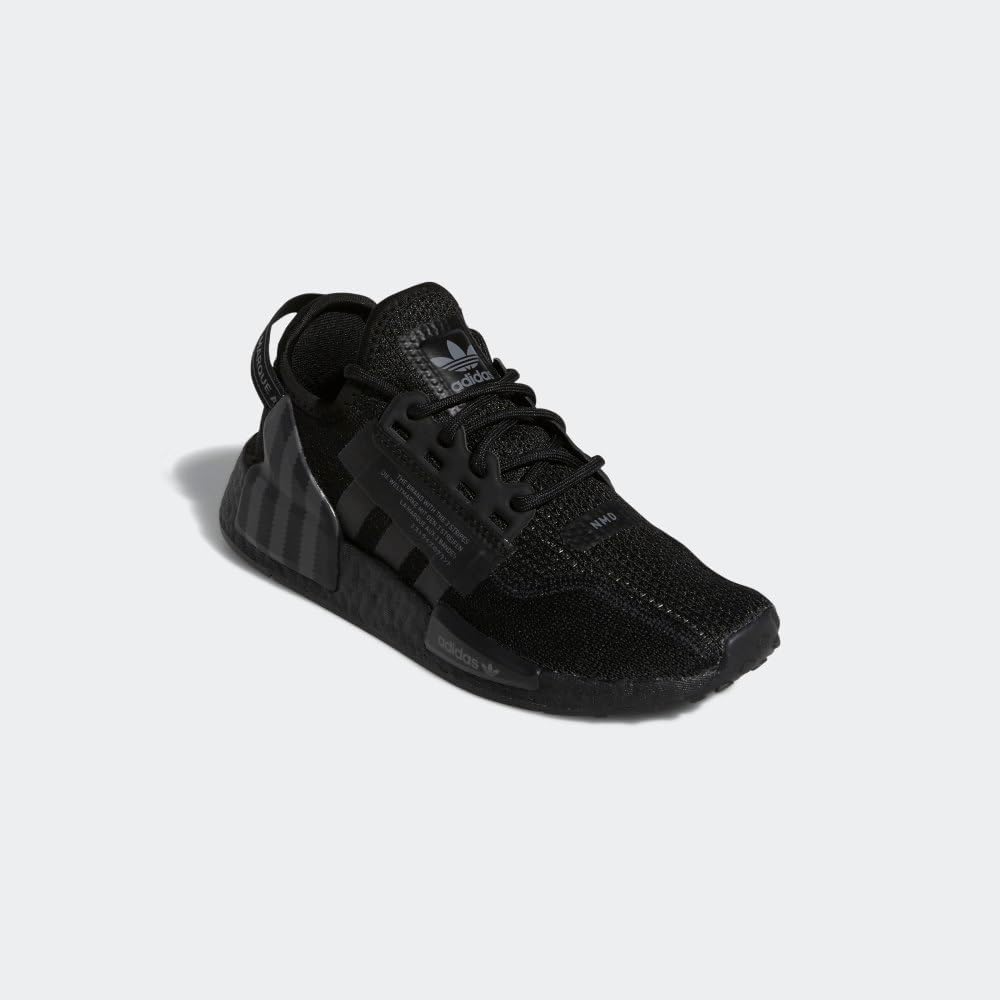 【無料長期保証】adidas キッズ ボーイズ NMD R1 V2 レースアップスニーカー シューズ カジュアル - ブラック マグネットバックル