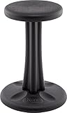 KORE DESIGN Wobble Stool Chair, Girls + Boys Kid Desk Stools, Ergonomic Small Office Chairs, Flexible Seating for Active Kids, ADD/ADHD, Classroom, School, Home, Pre-Teen (18.7in), Age 10-11 yr, Black