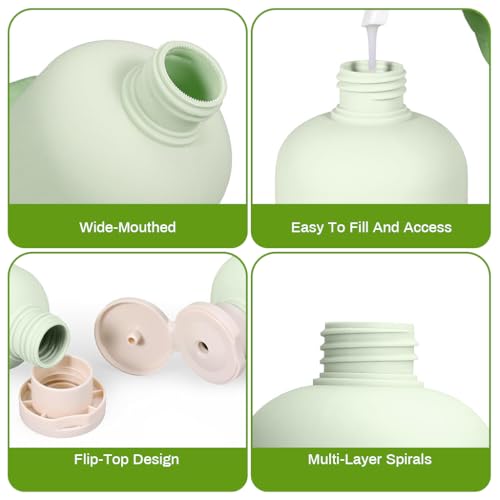 Image of MAYCREATE 100ml Travel Bottle Kit for Toiletries, 3Pcs Travel Toiletry Bottles Kit Accessories, Soft PE Leakproof Empty Squeeze Dispenser Bottle for Shampoo, Body Lotion, With Storage Pouch