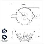 Nordic Ware Better Batter Bowl, White, 10 Cups