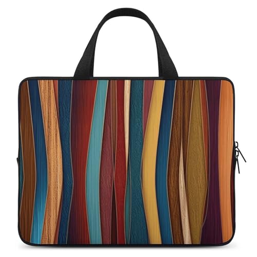 Housse ordinateur portable 17" antichoc à rayures colorées