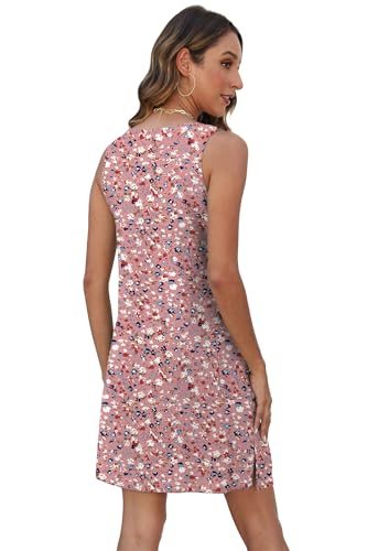 Image of BKRIVE Coverup Summer Dresses for Women 2026 Eyelet Casual Loose Sleeveless Sundresses Tank Dresses with Pockets