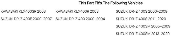 K&N Engine Air Filter: High Performance, Premium, Powersport Air Filter: Fits 2000-2019 SUZUKI/KAWASAKI (DRZ400S, DRZ400SM, DRZ400E, DRZ400, KLX400R, KLX400SR) SU-4000