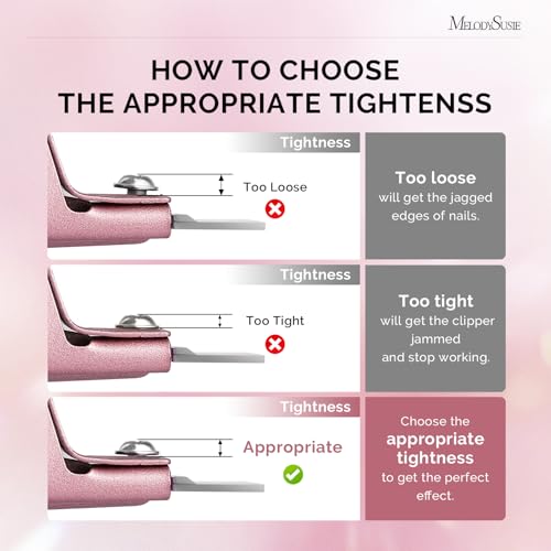 Image of MelodySusie Adjustable Stainless Steel Acrylic Nail Clippers, Rose Gold