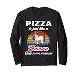 Photo Gallery divertente amante della pizza pizza is like a unicorn. magical! design maglia a manica Photo Gallery divertente amante della pizza pizza is like a unicorn. magical! design maglia a manica