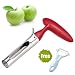 BARIHO Apple Corer, New Premium Apple Corer Remover, Stainless Steel Apple or Pear Core Remover Tool for Home and Kitchen with Sharp Serrated Blade