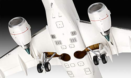 Revell 63883 Model Set Embraer 190 Lufthansa, Flugzeugmodellbausatz 1:144, 25,3 cm originalgetreuer Modellbausatz für… – Bild 7