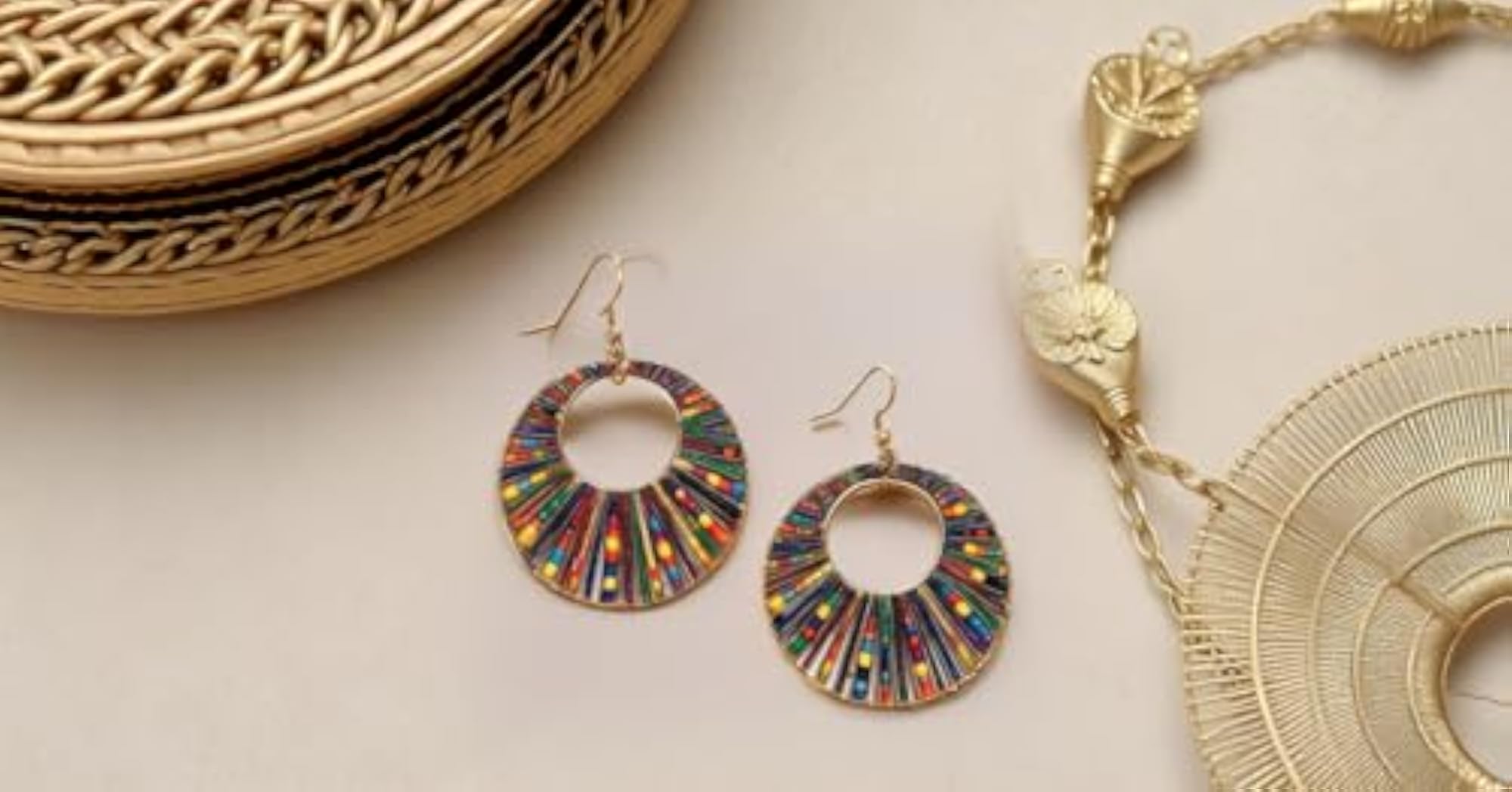 Stylish Boho Chic Multi-color Jhumki Earrings for Women & Girls