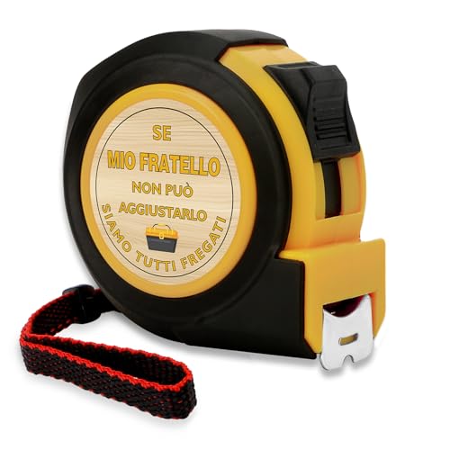 LSVGSAK Regalo Fratello Natale Metro A Nastro Personalizzato Regalo Grazie Idee Regali San Valentino Festa Del Papà Papa Compleanno per Fratello Regali Anniversario Pensionamento Pasqua