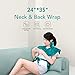 Mothers Day Gifts: MaxKare Electric Heating Pad Neck Shoulder and Back Heating Wrap Back Pain, Sorness, Stress Relief Fast-Heating 5 Temperature Settings Auto Shut Off 24'' x 33''