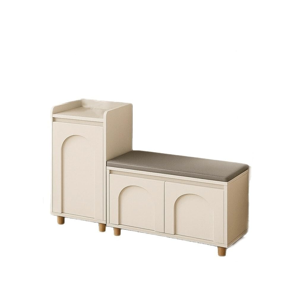 Sda287mz One Color Bedroom Entrance Home Shoe Changing Stool Sitting Integrated Cabinet Rack