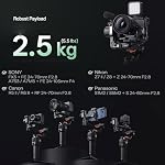 Hohem iSteady MT3 Pro Kit caméra Gimbal Stabilizer,w/AI Tracker & Détachable à distance en direct,Poignée bidirectionnelle en twist,Suivez Focus,Fast Vertical,5.5lbs Charge utile pour iPhone/Mirrless/Action Camera