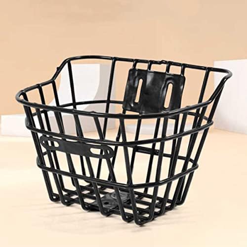 Sosoport 2 pcs Bikes with Front Detchable Kids Portable Accessories Toddlers Racks Baskets Cycling Handlebar Quick Basket Bike Mountain Most Capacity Release Wire Iron Off for Black Boys