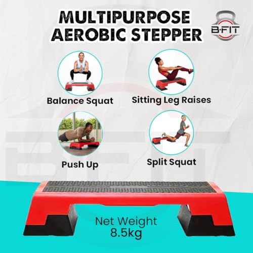 Image of B Fit Premium Quality Aerobic Steppers (103.5X37.5X25.5 CM)