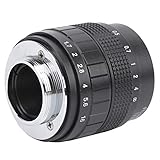 Camera Lens, 35mm C Mount Lens TV and Film Lenses Fixed Focus Micro Lens Accessory. (Black)