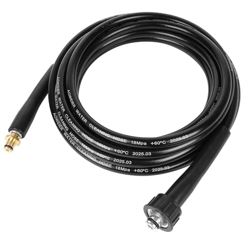 YUET 10M 高圧洗浄機交換用ホース ケルヒャーKシリーズワッシャー ケルヒャーK2用 クリックM22(14mm) メスタイププラグ - 旧モデル クイックコネクター 延長 ウォータークリーンパイプ