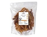 TACKENBERG Ziegenohren für Hunde - leckerer natürlicher Kausnack in Premiumqualität - schonend getrocknet - reines Naturprodukt zur Belohnung, als Snack oder Leckerli, 500 g