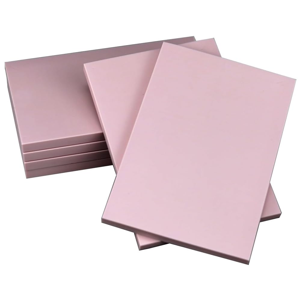Lwaviwer Pink 6 Pack Rubber Block Stamp Carving Blocks Rubber Carving Linoleum Blocks For Printmaking And More Crafts
