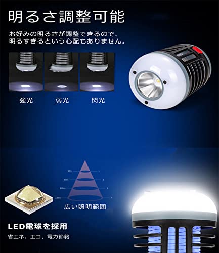 ACCGUYS 電撃殺虫器 捕虫器 蚊取り器 殺虫機 電気蚊取り器 