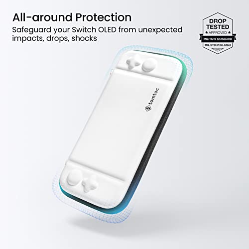 tomtoc Capa para interruptor para Nintendo Switch OLED, capa fina para interruptor OLED com 10 cartu