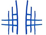 quadsport nerfbars Nerfbar Netze für Shineray 250 STXE Quad in blau komplettes Set!