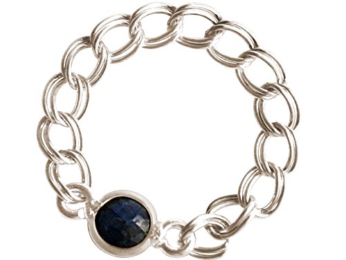 Preisvergleich Produktbild GemShine - Damen - Ring - 925 Silber - Saphir - Blau - Beweglich - Geschmeidig