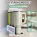 POLRAI 2 Pack Magnetic Stanley Cup Holder Water Bottle Organizer for Stanley 30&40 oz Tumbler with Double Sided Tape Hold Stanley Cup Accessories for Kitchen Fridge Cabinet