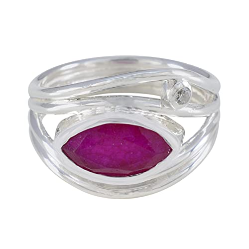 Bague en jaspe rouge anti-ternissement en argent 925 véritable pour peaux sensibles