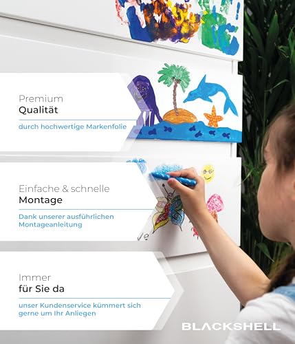 Blackshell® Universal Lackschutzfolie transparent 10cm x 100cm Folie selbstklebend als Auto Folie, Motorrad Folie, Fahrrad Schutzfolie - universal einsetzbar auf Allen glatten Oberflächen