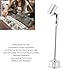 FAUOSWUK LED Mini Spotlight, Adjustable Head USB 5V Aluminum Alloy Light for Jewelry Showcase Painting, with No Blue Glow Standing Design (White Light)