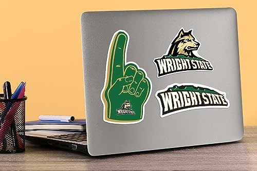 Image of Wright State University 8ct Vinyl Large Deluxe Stickers Variety Pack - Laptop, Water Bottle, Scrapbooking, Tablet, Skateboard, Indoor /Outdoor - Set of 8