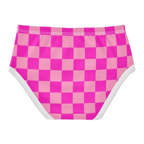 Purple Pink Buffalo Checkered Toddler Girls's Underwear 2T2