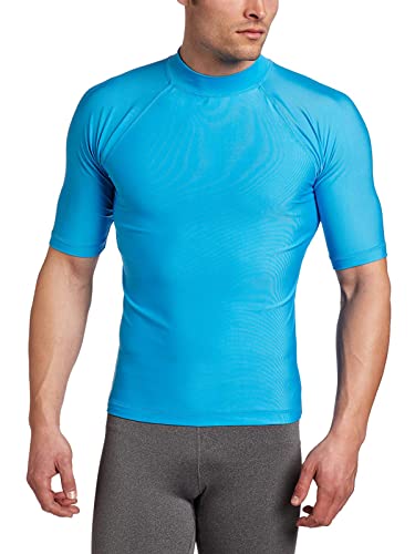 Image of Kanu Surf Men's Fiji UPF 50+ Short Sleeve Sun Protective Rashguard Swim Shirt