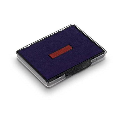 TRODAT Lot de 5 Cassettes encreur de rechange pour tampon 6/511/2 Bicolore Bleu - Rouge