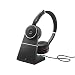 Jabra Evolve 75 MS Wireless Headset, Stereo - Includes Link 370 USB Adapter and Charging Stand - Bluetooth Headset with World-Class Speakers, Active Noise-Cancelling Microphone, All Day Battery