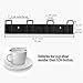 BAIEUEJO 2pcs Mug Hooks Wall-Mounted Mug Holder, Coffee Cups Holder Hanger no Drilling,Mug Rack Hooks with 4 Cup Holders,Cups Storage Hooks ​for Kitchen, Living Room, Office (Black)