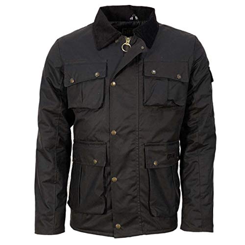 Image of Game Technical Apparel Mens Utilitas II Antique Wax Jacket with Diamond Quilted Lining (M, Brown - BRN)