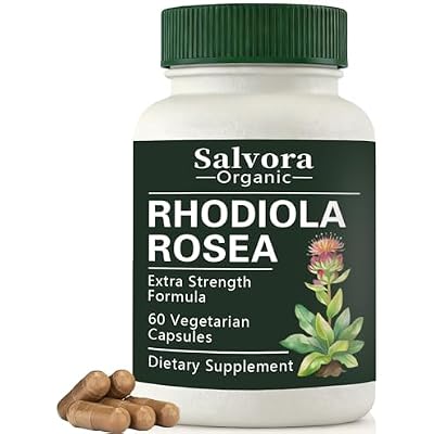 Rhodiola Rosea, Rhodiola Rosea Supplement,Non-GMO,60 Capsules 1PCS