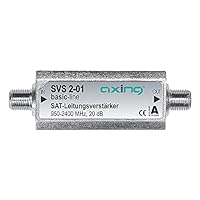 Axing SVS 2-01 Satelliten-Leitungsverstärker Inline Sat (20 dB, 950 - 2400 MHz)