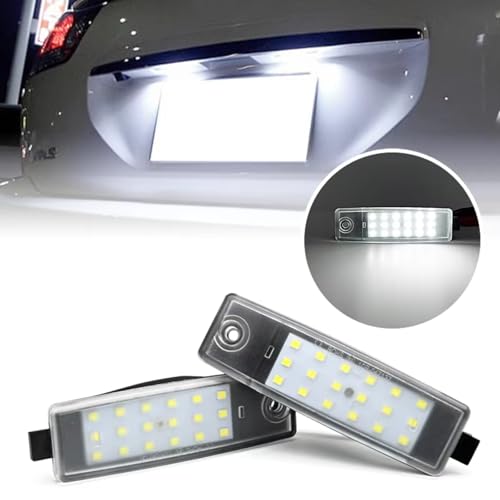 Luces matrícula coche soluciona bombilla fundida Toyota Kluger 3