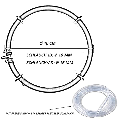 Anillo aireador para estanque koi y oxigenación de estanques de jardín de 40 cm 3