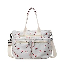 Cherry Tote-white