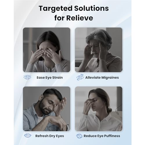 EyeOasis 2 Eye Massager with Heat and Cooling for Migraines - FSA/HSA Eligible