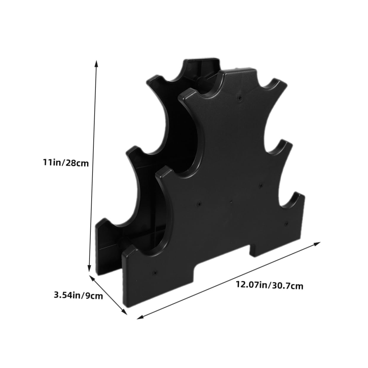 BESPORTBLE 2pezzi Supporto per Manubri Piccolo in Organizzatore per Pesi Mano Stabile e Portatile per Sostituire Supporti Vecchi o Rotti
