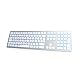 B.friendit Aluminium Kabelgebundene USB-Tastatur Slim mit RGB-Beleuchtung